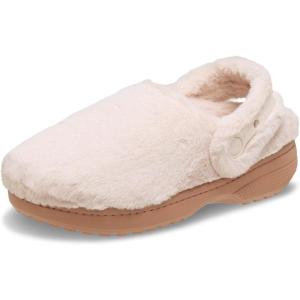 imageCrocs UnisexAdult Classic Unfurgettable Clogs Fuzzy SlippersQuartz