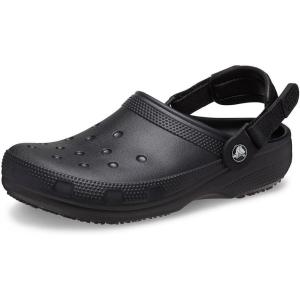 imageCrocs UnisexAdult Classic Work Clogs Adjustable Slip Resistant Work Shoes with HoleFree ConstructionBlack