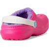 imageCrocs UnisexChild Classic Lined Clog Little Big KidPink CrushMulti
