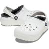 imageCrocs UnisexChild Classic Tie Dye Lined Clog  Kids SlippersWhiteGrey