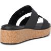 imageCrocs Womens Brooklyn Cork Buckle Sandals WedgeBlack