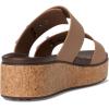 imageCrocs Womens Brooklyn Cork Buckle Sandals WedgeMilk Chocolate