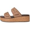 imageCrocs Womens Brooklyn Cork Buckle Sandals WedgeMilk Chocolate