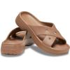 imageCrocs Womens Cross Strap SandalsMilk Chocolate