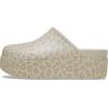 imageCrocs Womens Dylan Platform Clog Mule Platform Shoes for WomenAlmond TintLeopard