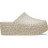 imageCrocs Womens Dylan Platform Clog Mule Platform Shoes for WomenAlmond TintLeopard
