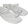 imageCrocs womens Miami Toe Loop SandalMetallic Silver