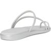 imageCrocs womens Miami Toe Loop SandalMetallic Silver