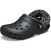 imageCrocs UnisexAdult Classic Fleece Lined Clogs Fuzzy Slippers for Women and MenBlack