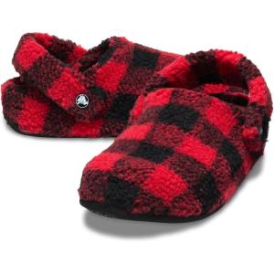imageCrocs Unisex Adult Classic Cozzzy SlippersBuffalo PlaidVarsity RedBlack