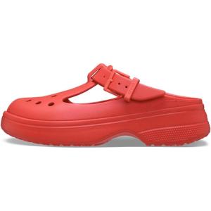 imageCrocs UnisexAdult Classic Clogs Mary Janes for WomenCherry Red
