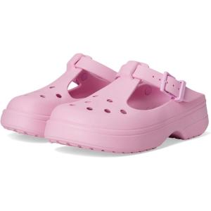 imageCrocs UnisexAdult Classic Clogs Mary Janes for WomenPink Tweed