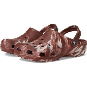 imageCrocs UnisexAdult Classic Marbled Tiedye ClogDark ClayMulti