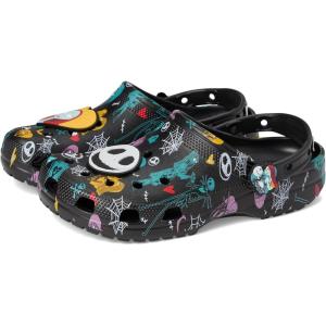 imageCrocs UnisexAdult Jack Skellington Nightmare Before Christmas Classic ClogsMultiBlack