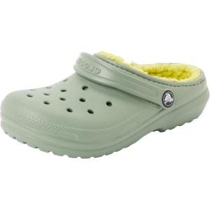 imageCrocs UnisexChild Classic Lined Clog Little Big KidMoss
