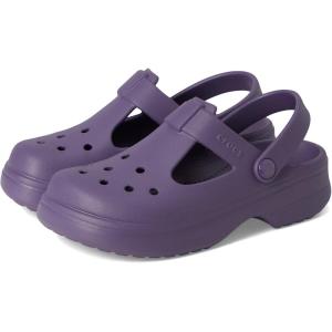 imageCrocs UnisexChild Classic Mary Jane Clogs Little Big KidNightshade
