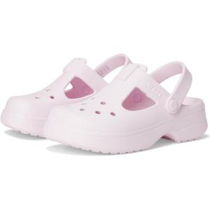 imageCrocs UnisexChild Classic Mary Jane Clogs Little Big KidPink Milk