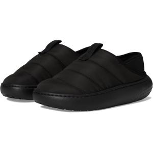 imageCrocs UnisexChild Classic Puff Moc Little Big Kid SlipperBlackBlack