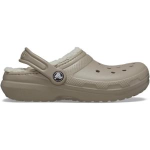 imageCrocs UnisexChild Classic Tie Dye Lined Clog  Kids SlippersMushroom Bone