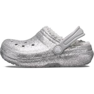 imageCrocs UnisexChild Classic Tie Dye Lined Clog  Kids SlippersSilverSilver