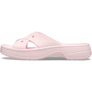 imageCrocs Womens Cross Strap SandalsPink Milk
