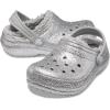 imageCrocs Kids Classic Lined Glitter ClogSilver Glitter