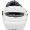 imageCrocs Kids Classic Lined Glitter ClogWhiteGrey