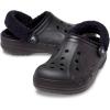 imageCrocs Unisex Adult Baya Lined Fuzz Strap ClogsBlackBlack