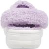 imageCrocs Unisex Adult Baya Lined Fuzz Strap ClogsWhiteLavender
