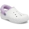 imageCrocs Unisex Adult Baya Lined Fuzz Strap ClogsWhiteLavender