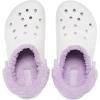 imageCrocs Unisex Adult Baya Lined Fuzz Strap ClogsWhiteLavender
