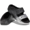 imageCrocs Unisex Classic Cozzzy SandalBlackSilver Glitter