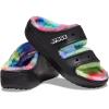 imageCrocs Unisex Classic Cozzzy SandalBlackSpray Dye