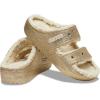 imageCrocs Unisex Classic Cozzzy SandalMultiGold Glitter