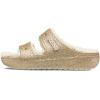 imageCrocs Unisex Classic Cozzzy SandalMultiGold Glitter