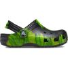 imageCrocs UnisexChild Classic Graphic ClogBlackLime Punch