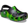 imageCrocs UnisexChild Classic Graphic ClogBlackLime Punch