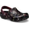 imageCrocs UnisexChild Classic Graphic ClogBlackMulti Ditsy Floral