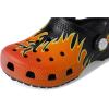 imageCrocs UnisexChild Classic Graphic ClogBlackMulti Flames