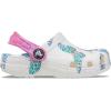 imageCrocs UnisexChild Classic Graphic ClogWhiteMulti Butterfly
