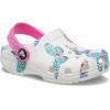 imageCrocs UnisexChild Classic Graphic ClogWhiteMulti Butterfly