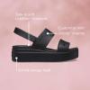 imageCrocs Womens Brooklyn 4u Low Wedges SandalBlack