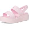 imageCrocs Womens Brooklyn 4u Low Wedges SandalPink Milk