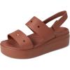 imageCrocs Womens Brooklyn 4u Low Wedges SandalRust