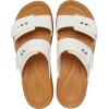 imageCrocs Womens Brooklyn Buckle Low Wedge SandalChalk