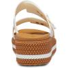 imageCrocs Womens Brooklyn Buckle Low Wedge SandalChalk