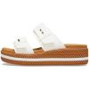 imageCrocs Womens Brooklyn Buckle Low Wedge SandalChalk