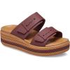 imageCrocs Womens Brooklyn Buckle Low Wedge SandalDark Clay