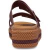imageCrocs Womens Brooklyn Buckle Low Wedge SandalDark Clay