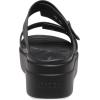 imageCrocs Womens Brooklyn Buckle Low WedgesBlack 1